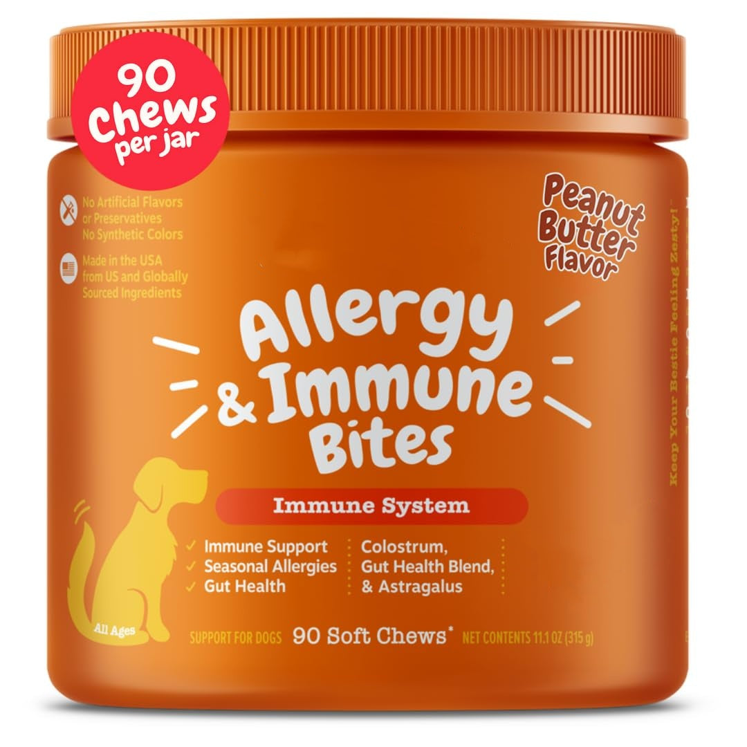 Dog Allergy Relief- Dog Itching Skin Relief- Dog Probiotics for Itchy Skin and Itchy Ears