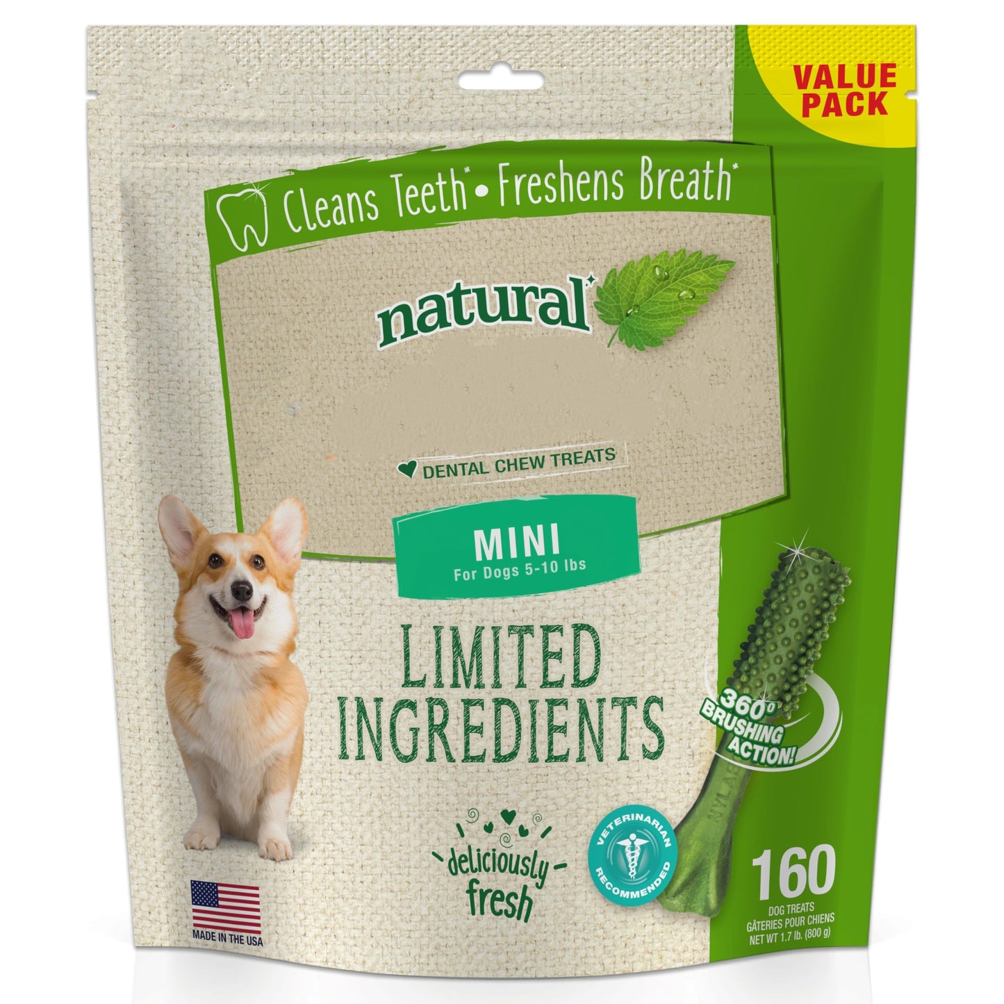 Dog Dental Chews - Natural Dog Teeth Cleaning & Breath Freshener