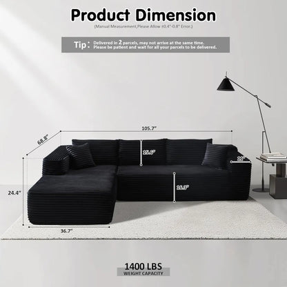 🔥Today's $34.99🎁Minimalist L-Shape Couch