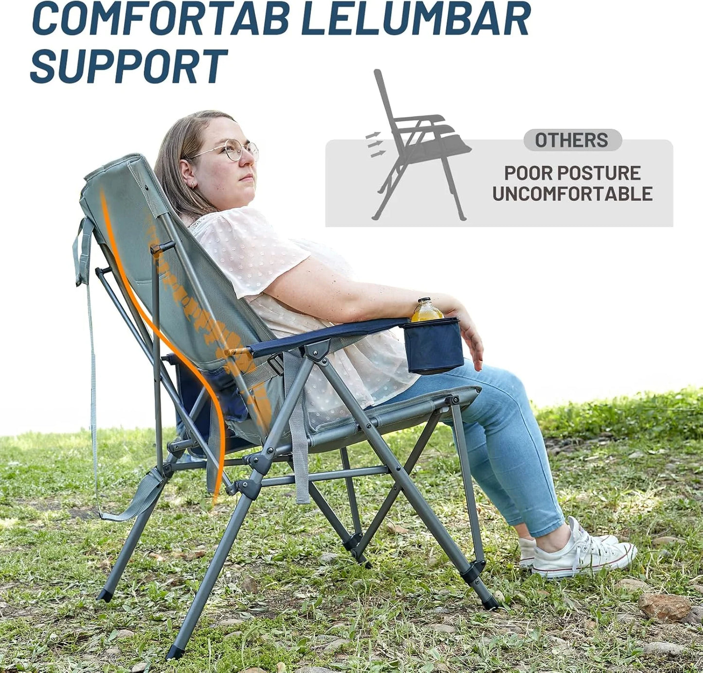 💥Oversized Folding Camping Chair