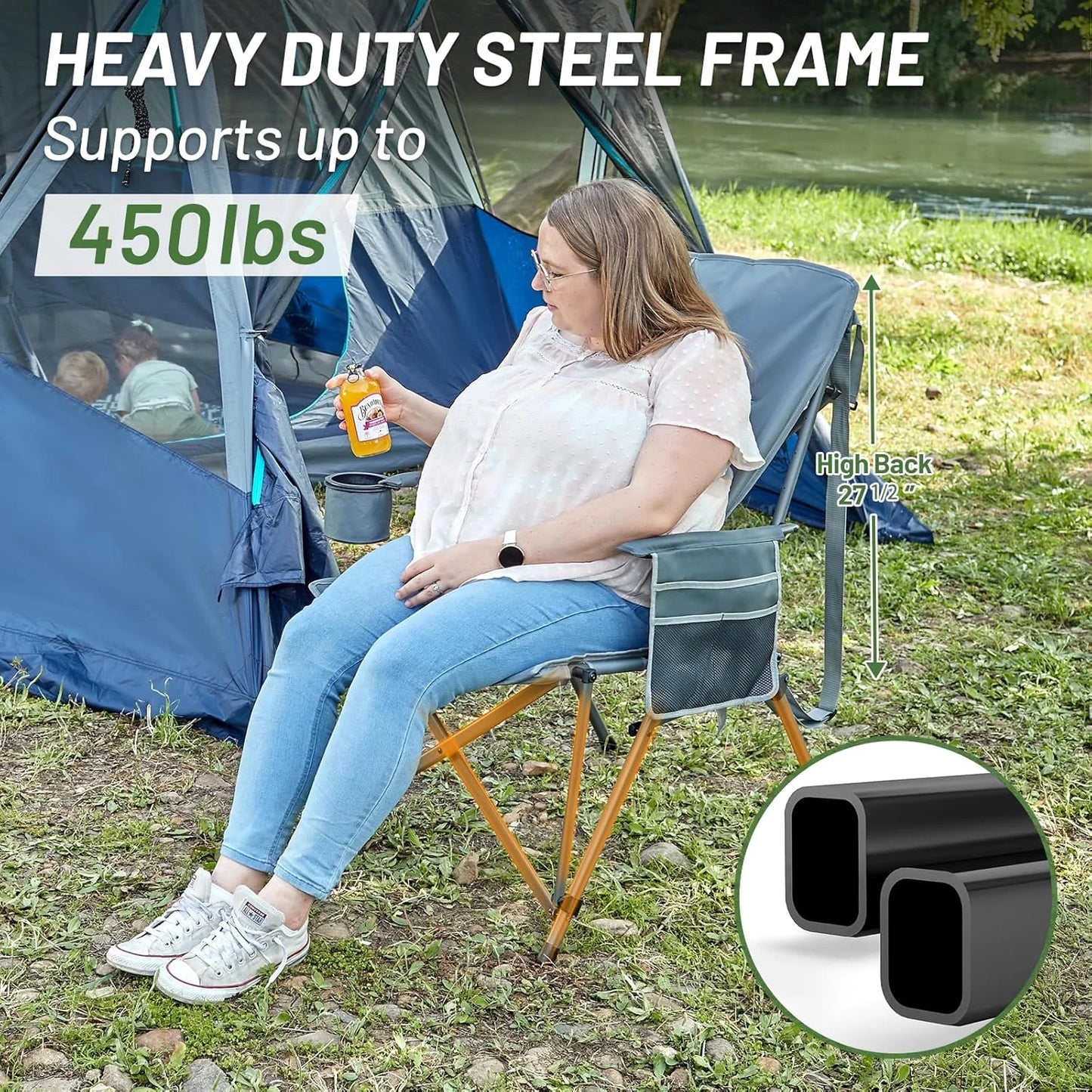 💥Oversized Folding Camping Chair