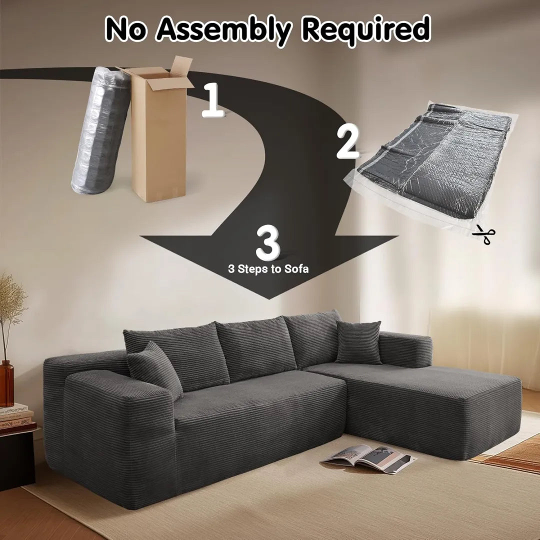 🔥Today's $34.99🎁Minimalist L-Shape Couch