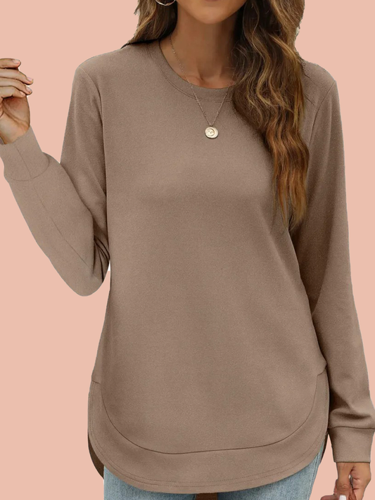 Women's High Low Curved Hem Tops (Buy 2 Free Shipping)