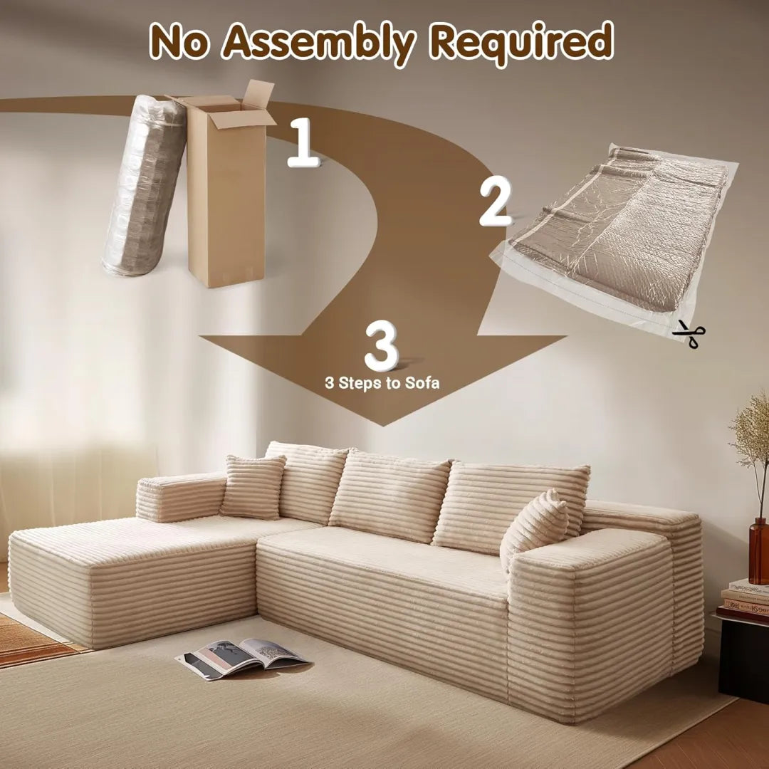 🔥Today's $34.99🎁Minimalist L-Shape Couch