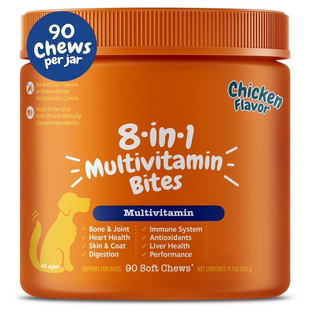 Dog Multivitamin, Chewable Dog Vitamins and Supplements for Hip & Joints