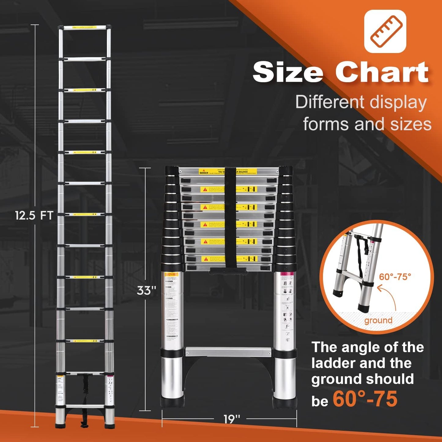 ✨𝗧𝗼𝗱𝗮𝘆'𝘀 𝗦𝗽𝗲𝗰𝗶𝗮𝗹𝘀🎁Multi-Purpose Collapsible Ladder for RV or Outdoor Work