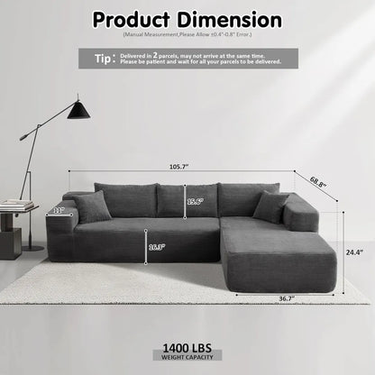🔥Today's $34.99🎁Minimalist L-Shape Couch