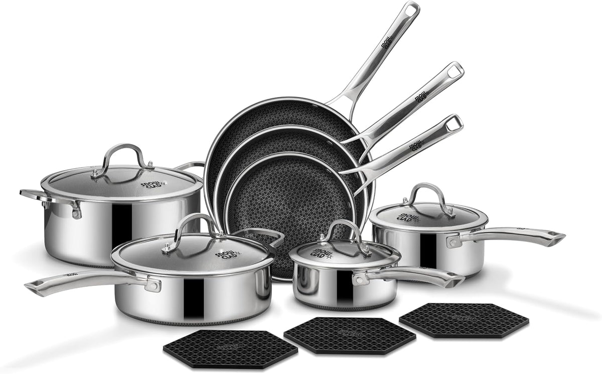 Pots and Pans Hybrid Cookware Set
