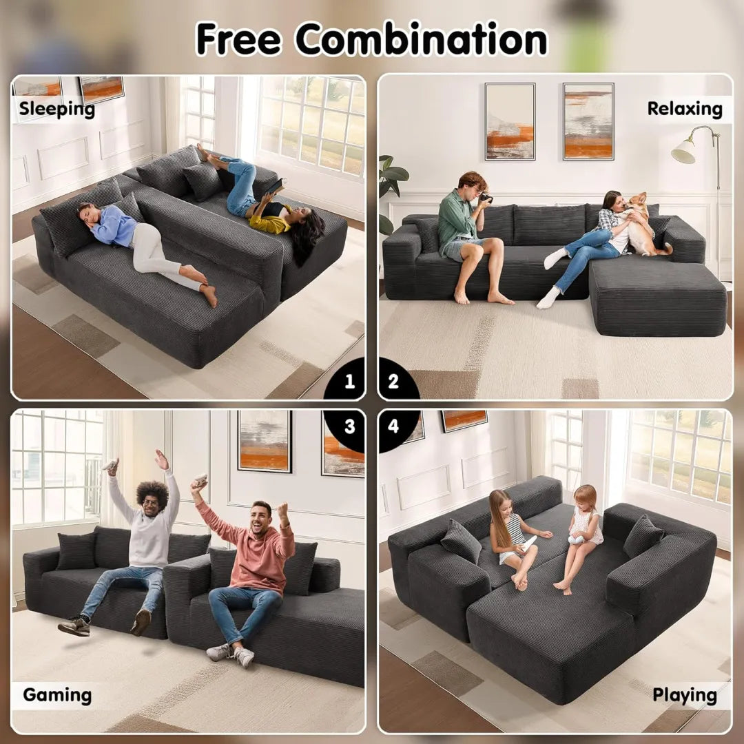 🔥Today's $34.99🎁Minimalist L-Shape Couch