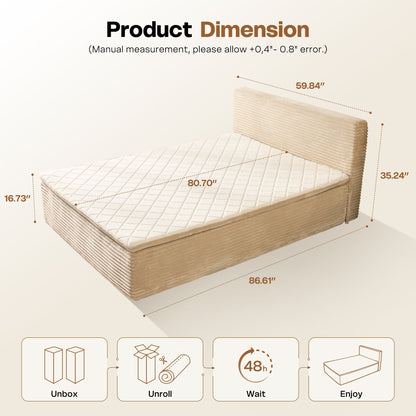 🔥Today's Only $34.99🎁Soft Boneless Sofa Bed