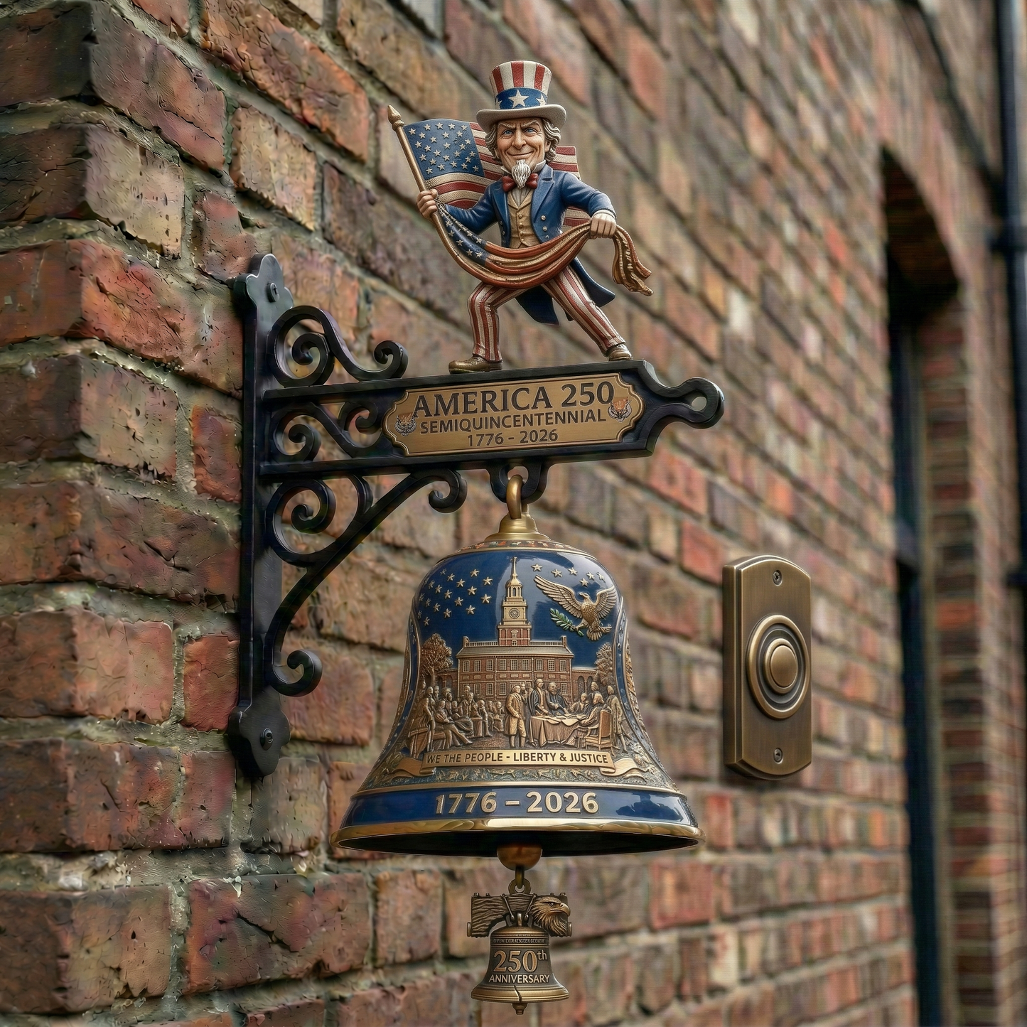 America 250 Semiquincentennial Commemorative Doorbell