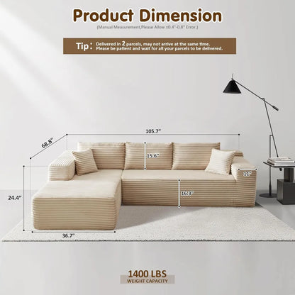 🔥Today's $34.99🎁Minimalist L-Shape Couch